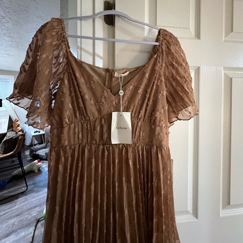 Bohme Tiered Hallie Midi Dress Size XL NWT - Picture 3 of 10
